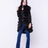 Black Blue Fox Fur Vest